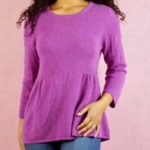 J. Crew Purple Crew Neck Sweater